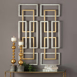 Aerin Metal Wall Panels, Set of 2-Accessories-High Fashion Home