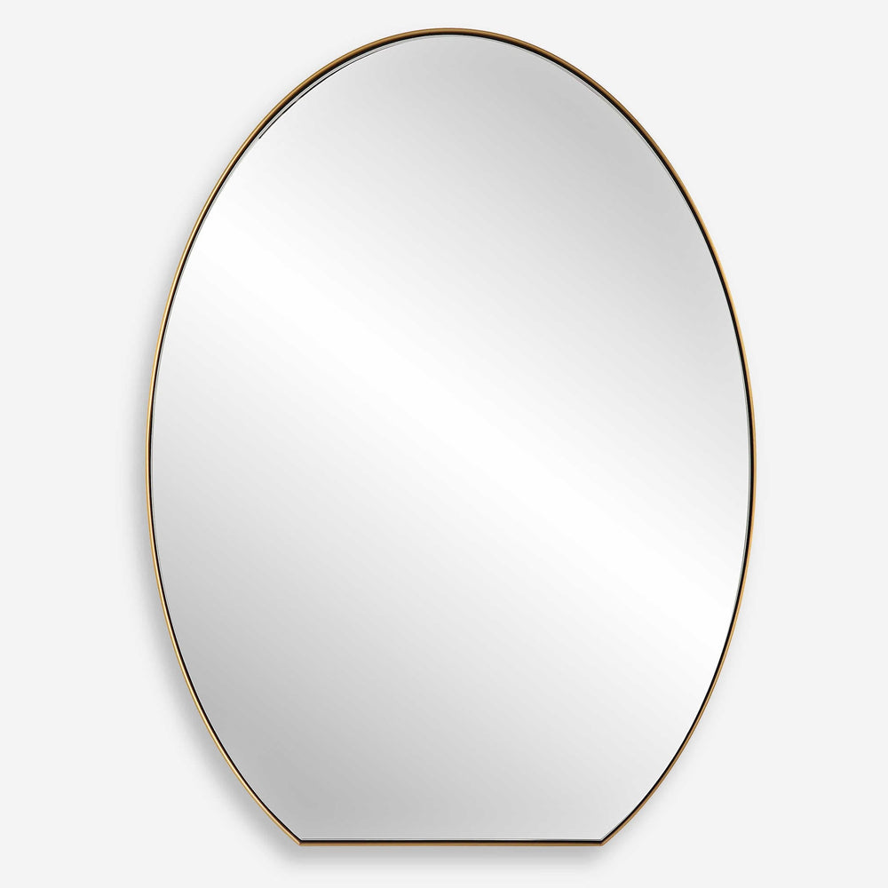 Cabell Oval Mirror, Brass-Accessories-High Fashion Home