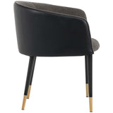 Asher Arm Chair, Sparrow Grey-Furniture - Chairs-High Fashion Home