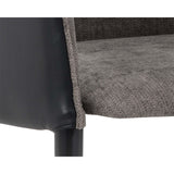 Asher Arm Chair, Sparrow Grey-Furniture - Chairs-High Fashion Home