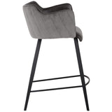 Griffin Counter Stool, Town Grey/Roman Grey-Furniture - Dining-High Fashion Home