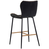 Lyla Counter Stool, Antique Black-Furniture - Dining-High Fashion Home