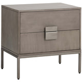 Jade Nightstand, Ash Grey-Furniture - Bedroom-High Fashion Home