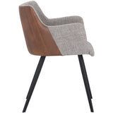 Griffin Arm Chair, November Grey-Furniture - Chairs-High Fashion Home