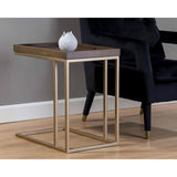 Arden Side Table, Raw Umber-Furniture - Accent Tables-High Fashion Home