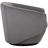 Treviso Swivel Chair, Antonio Charcoal-Furniture - Chairs-High Fashion Home