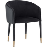 Asher Arm Chair, Abbington Black-Furniture - Chairs-High Fashion Home