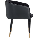 Asher Arm Chair, Abbington Black-Furniture - Chairs-High Fashion Home