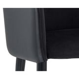 Asher Arm Chair, Abbington Black-Furniture - Chairs-High Fashion Home