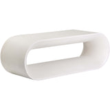 Capsule Bench, White-Furniture - Benches-High Fashion Home