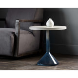 Laszilo Side Table, Blue-Furniture - Accent Tables-High Fashion Home