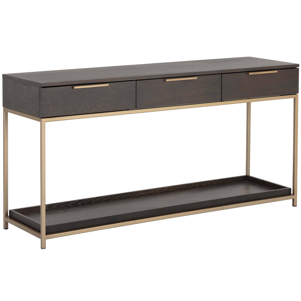 Rebel Console Table w/Drawers, Charcoal Grey-Furniture - Accent Tables-High Fashion Home