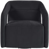 Kendrick Swivel Chair, Abbington Black-Furniture - Chairs-High Fashion Home