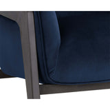 Maximus Chair, Metropolis Blue-Furniture - Chairs-High Fashion Home