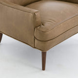 Danya Leather Chair, Warm Taupe Dakota