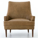 Danya Leather Chair, Warm Taupe Dakota