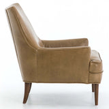 Danya Leather Chair, Warm Taupe Dakota