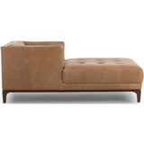 Dylan Leather Chaise, Palermo Drift