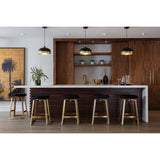 Hendrix Swivel Counter Stool, Black-Furniture - Dining-High Fashion Home