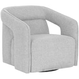 Kendrick Swivel Chair, Belfast Heather Grey-Furniture - Chairs-High Fashion Home