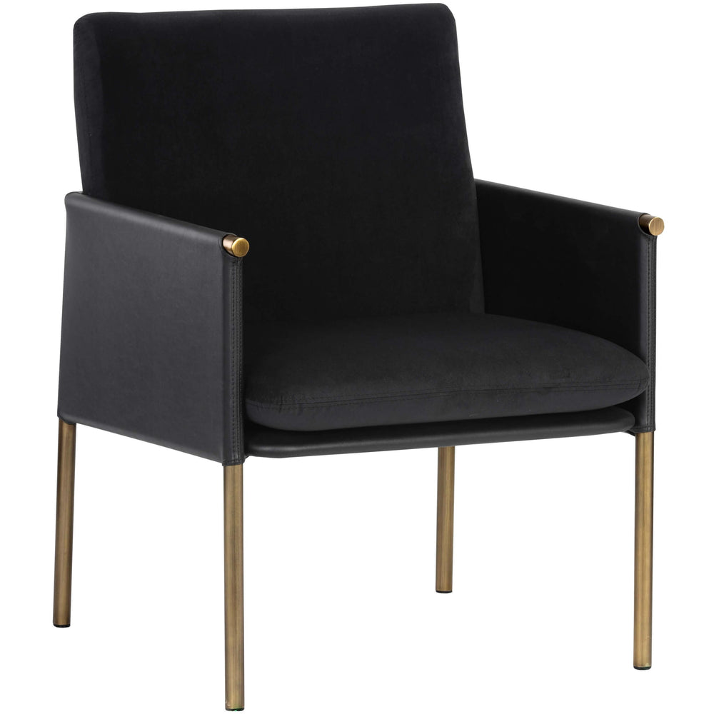 Bellevue Chair, Abbington Black/Bravo Black-Furniture - Chairs-High Fashion Home