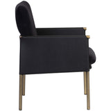 Bellevue Chair, Abbington Black/Bravo Black-Furniture - Chairs-High Fashion Home