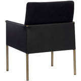 Bellevue Chair, Abbington Black/Bravo Black-Furniture - Chairs-High Fashion Home