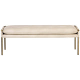 Bellevue Bench, Bravo Cream-Furniture - Chairs-High Fashion Home