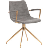 Andres Swivel Dining Chair, Belfast Koala Grey-Furniture - Dining-High Fashion Home