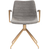 Andres Swivel Dining Chair, Belfast Koala Grey-Furniture - Dining-High Fashion Home