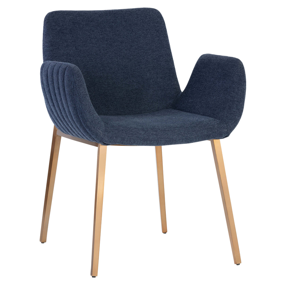 Lucano Arm Chair, Belfast Navy-Furniture - Chairs-High Fashion Home