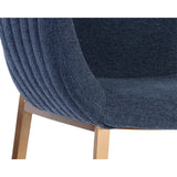 Lucano Arm Chair, Belfast Navy-Furniture - Chairs-High Fashion Home