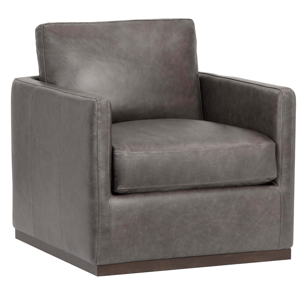 Portman Swivel Chair, Marseille Concrete-Furniture - Office-High Fashion Home