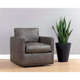 Portman Swivel Chair, Marseille Concrete-Furniture - Office-High Fashion Home