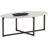 Kiara Oval Coffee Table-Furniture - Accent Tables-High Fashion Home