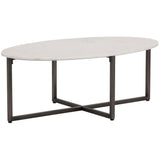 Kiara Oval Coffee Table-Furniture - Accent Tables-High Fashion Home