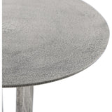 Douglas End Table, Antique Nickel-Furniture - Accent Tables-High Fashion Home