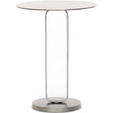 Douglas End Table, Antique Nickel-Furniture - Accent Tables-High Fashion Home