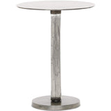 Douglas End Table, Antique Nickel-Furniture - Accent Tables-High Fashion Home