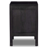 Sydney Right Nightstand, Black Wash w/Black Cane-Furniture - Bedroom-High Fashion Home