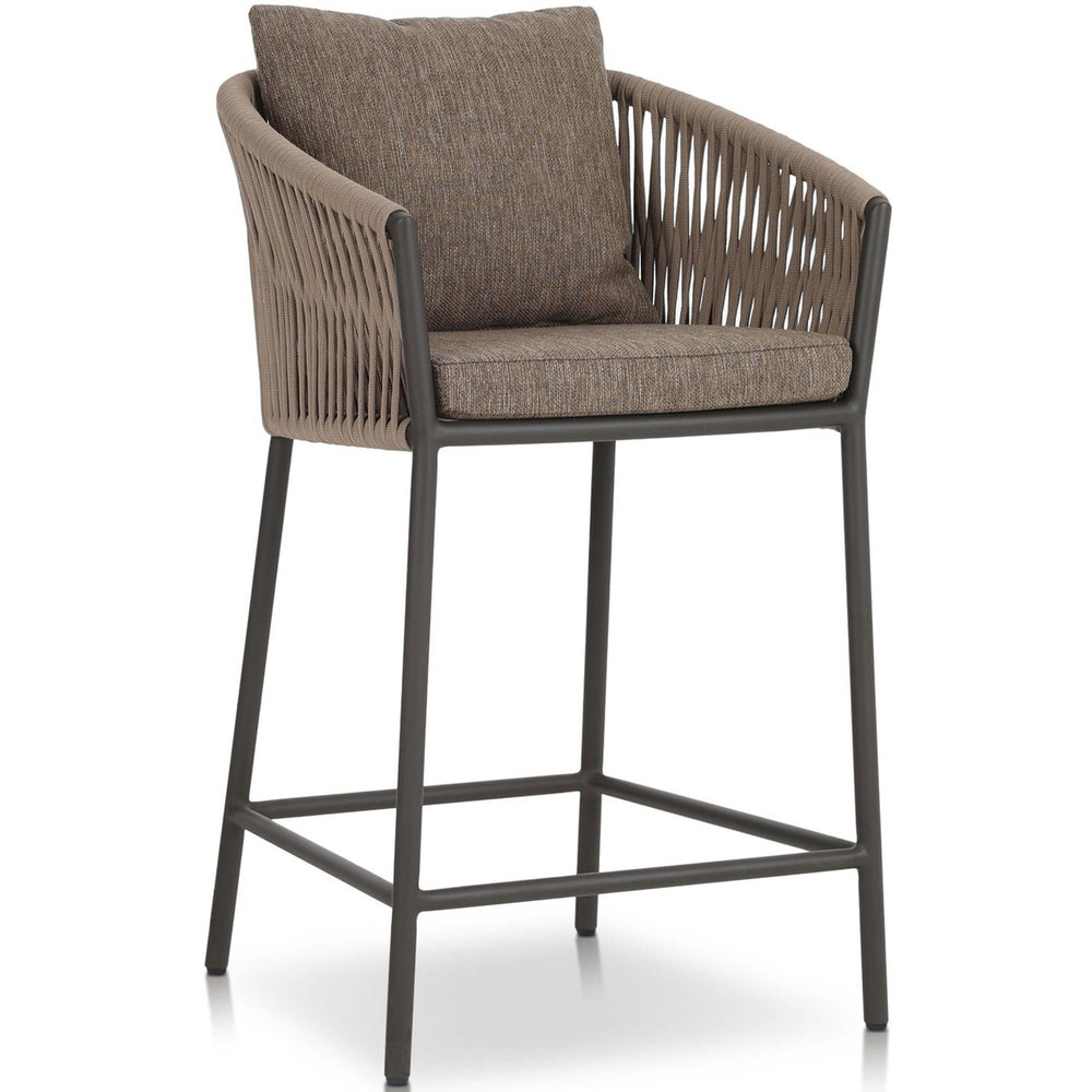 Porto Outdoor Bar Stool, Ellor Brown-Furniture - Dining-High Fashion Home