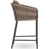 Porto Outdoor Bar Stool, Ellor Brown-Furniture - Dining-High Fashion Home