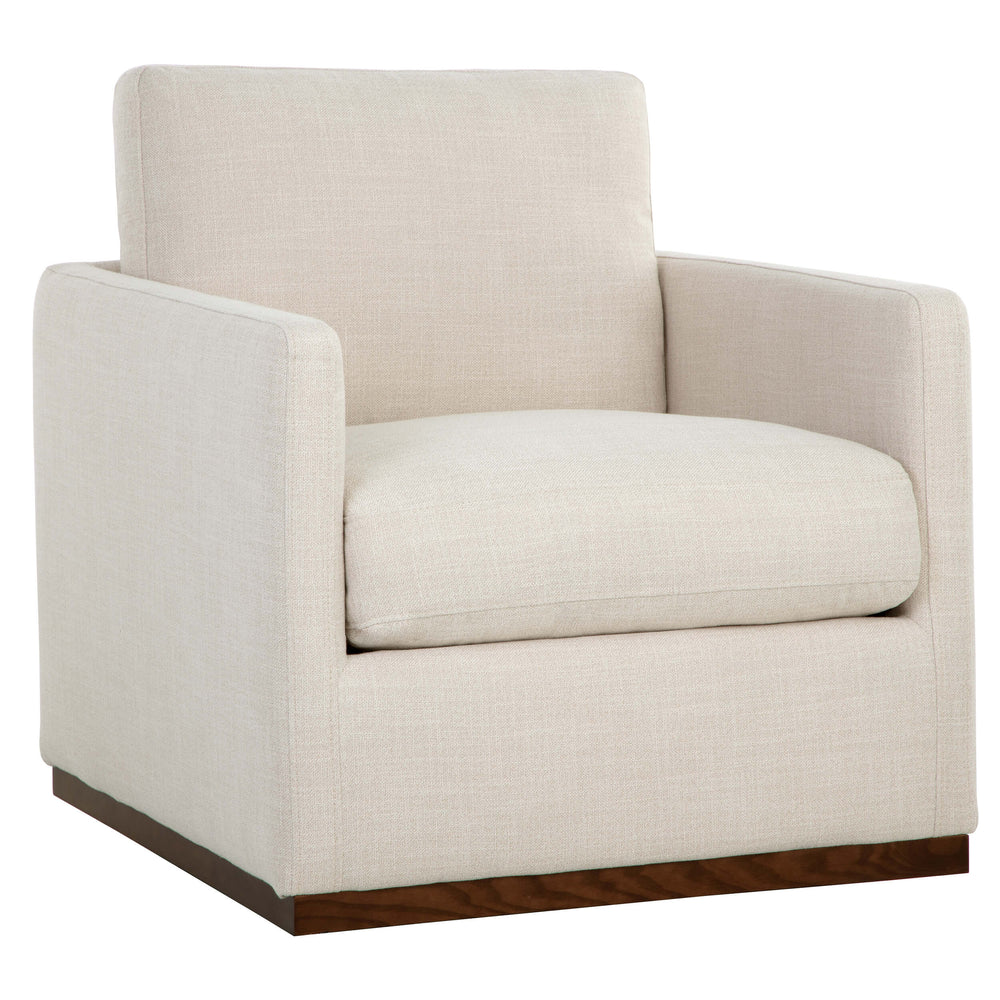 Portman Swivel Chair, Effie Linen-Furniture - Chairs-High Fashion Home