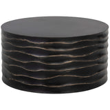 Corey Large Coffee Table, Black-Furniture - Accent Tables-High Fashion Home