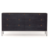 Trey 7 Drawer Dresser, Black Wash-Furniture - Storage-High Fashion Home