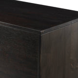 Reza Media Console, Worn Black-Furniture - Bedroom-High Fashion Home