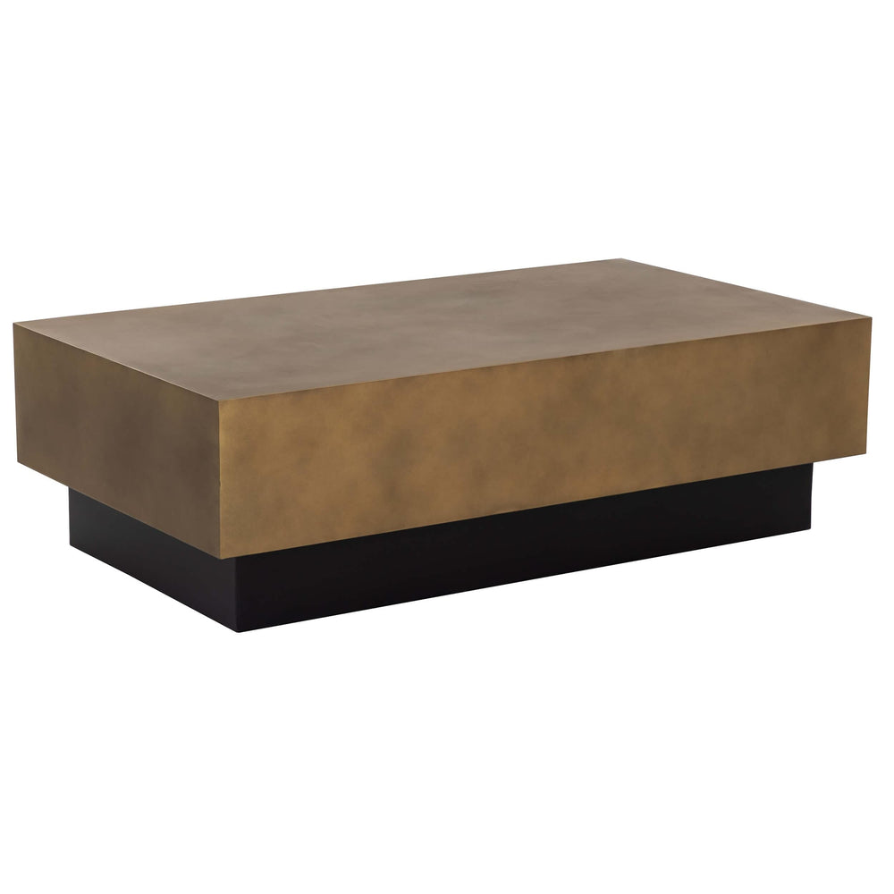 Blakely Coffee Table, Antique Brass-Furniture - Accent Tables-High Fashion Home