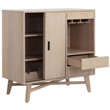 Caven Bar Cabinet, Light Oak-Furniture - Storage-High Fashion Home