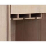 Caven Bar Cabinet, Light Oak-Furniture - Storage-High Fashion Home