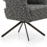 Adara Desk Chair, Solema Charcoal-Furniture - Chairs-High Fashion Home